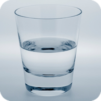 image of glass of water. 